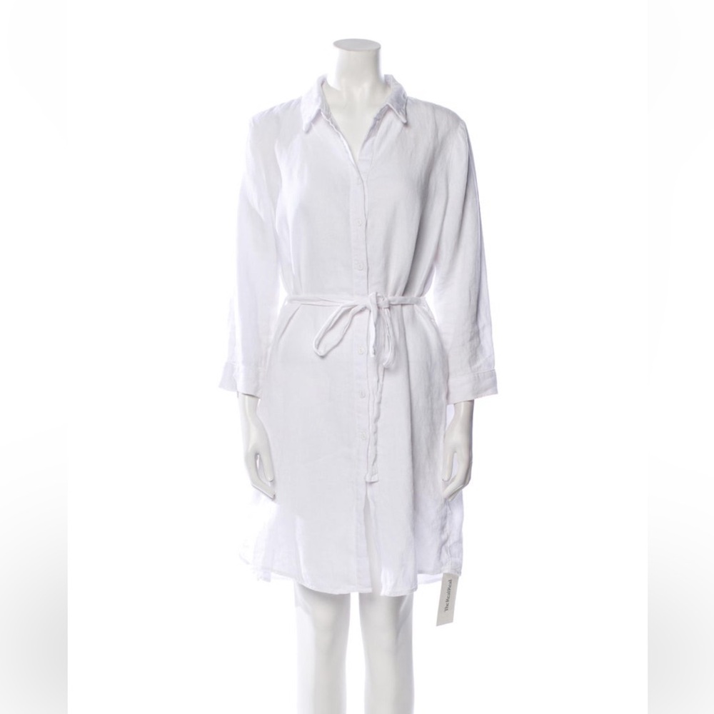 L’Agence white linen dress size small